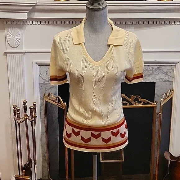 70s Miss Scotch English Sweater - Picture 1 of 8